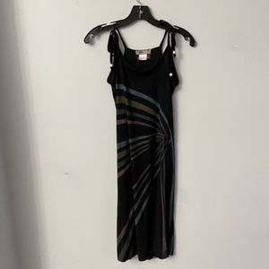 ROXY Dress - black / multi size (XS) Mid-length